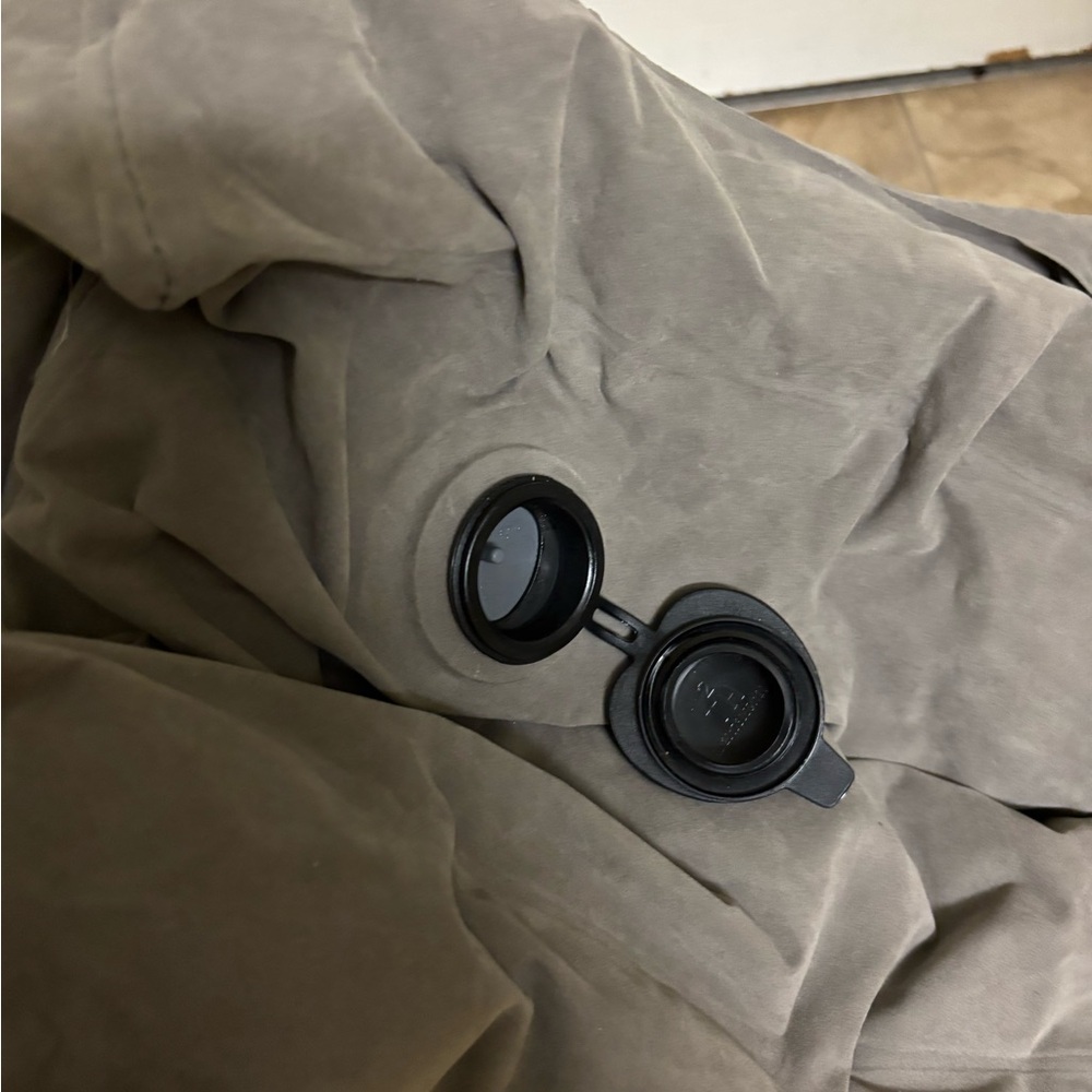 Gray Inflatable Travel Pillow - Picture 12 of 12
